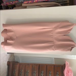 Blush midi dress. Worn once, freshly dry cleaned.